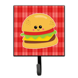Caroline'S Treasures Hamburger Face Wall Hook, Small, Multicolor