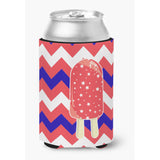 Caroline'S Treasures Ice Pop Popcicle Red White Blue Can Or Bottle Hugger, Can Hugger, Multicolor