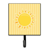 Caroline'S Treasures Sunshine Sun On Stripes Wall Hook, Small, Multicolor