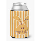 Caroline'S Treasures Rabbit On Stripes Can Or Bottle Hugger, Can Hugger, Multicolor