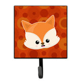 Caroline'S Treasures Baby Fox Face Polkadots Wall Hook, Small, Multicolor