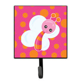 Caroline'S Treasures Butterfly On Polkadots Wall Hook, Small, Multicolor