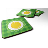 Caroline'S Treasures Lemon Foam Coaster Set Of 4, 3.5, Multicolor