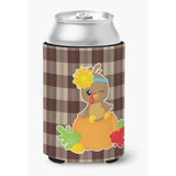 Caroline'S Treasures Thanksgiving Baby Turkey Can Or Bottle Hugger, Can Hugger, Multicolor