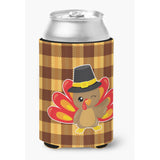 Caroline'S Treasures Thanksgiving Turkey Wink Can Or Bottle Hugger, Can Hugger, Multicolor