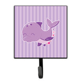 Caroline'S Treasures Purple Dolphin Wall Hook, Small, Multicolor