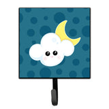 Caroline'S Treasures Weather Cloudy Moon Face Wall Hook, Small, Multicolor