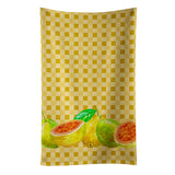 Caroline'S Treasures Guavas On Basketweave Decorated Dish Towel, 25Hx15W, Multicolor