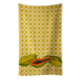 Caroline'S Treasures Papayas On Basketweave Decorated Dish Towel, 25Hx15W, Multicolor
