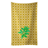 Caroline'S Treasures Basil On Basketweave Decorated Dish Towel, 25Hx15W, Multicolor