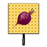 Caroline'S Treasures Beet Root On Basketweave Wall Hook, Small, Multicolor