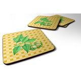 Caroline'S Treasures Candlenut On Basketweave Decorative Coasters, 3.5, Multicolor