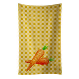 Caroline'S Treasures Carrots On Basketweave Decorated Dish Towel, 25Hx15W, Multicolor