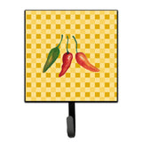 Caroline'S Treasures Cayenne Pepper On Basketweave Wall Hook, Small, Multicolor