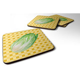 Caroline'S Treasures Chinese Cabbage On Basketweave Decorative Coasters, 3.5, Multicolor