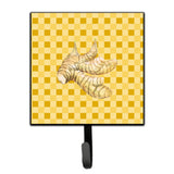 Caroline'S Treasures Galangal On Basketweave Wall Hook, Small, Multicolor