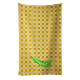Caroline'S Treasures Peas On Basketweave Decorated Dish Towel, 25Hx15W, Multicolor