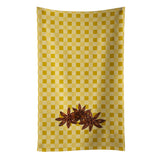 Caroline'S Treasures Star Anise On Basketweave Decorated Dish Towel, 25Hx15W, Multicolor