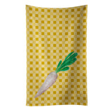Caroline'S Treasures White Radish On Basketweave Decorated Dish Towel, 25Hx15W, Multicolor