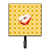 Caroline'S Treasures Sliced Apple On Basketweave Wall Hook, Small, Multicolor