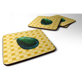 Caroline'S Treasures Whole Avacado On Basketweave Decorative Coasters, 3.5, Multicolor