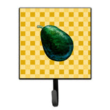 Caroline'S Treasures Whole Avacado On Basketweave Wall Hook, Small, Multicolor