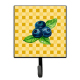 Caroline'S Treasures Blueberries On Basketweave Wall Hook, Small, Multicolor