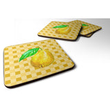 Caroline'S Treasures Guava On Basketweave Decorative Coasters, 3.5, Multicolor