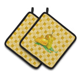 Caroline'S Treasures Mangos On Basketweave Decorated Pot Holder, 7.5Hx7.5W, Multicolor