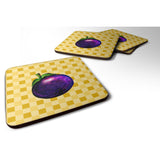 Caroline'S Treasures Mangosteen On Basketweave Decorative Coasters, 3.5, Multicolor
