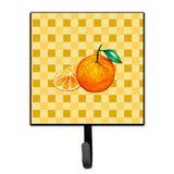 Caroline'S Treasures Oranges And Slice On Basketweave Wall Hook, Small, Multicolor