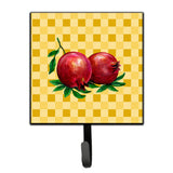 Caroline'S Treasures Whole Pomegranates On Basketweave Wall Hook, Small, Multicolor