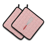 Caroline'S Treasures Wisk Pink Decorated Pot Holder, 7.5Hx7.5W, Multicolor