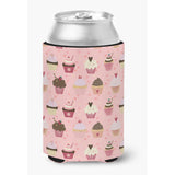 Caroline'S Treasures Cupcakes On Pink Decorative Can Hugger, Multicolor