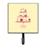 Caroline'S Treasures 3 Tier Cupcakes On Yellow Wall Hook, Small, Multicolor