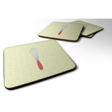 Caroline'S Treasures Wisk On Green Decorative Coasters, 3.5, Multicolor