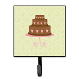 Caroline'S Treasures Heart Chocolate Cake On Green Wall Hook, Small, Multicolor