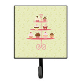 Caroline'S Treasures Cupcakes 3 Tier Stand On Green Wall Hook, Small, Multicolor