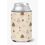 Caroline'S Treasures Cakes And Cupcakes Decorative Can Hugger, Multicolor