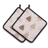 Caroline'S Treasures Cakes Decorated Pot Holder, 7.5Hx7.5W, Multicolor