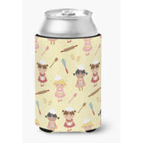 Caroline'S Treasures Bakers Delight On Yellow Decorative Can Hugger, Multicolor
