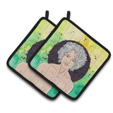Caroline'S Treasures Aquarius Zodiac Sign Decorated Pot Holder, 7.5Hx7.5W, Multicolor