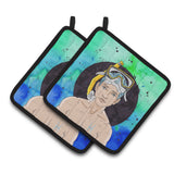 Caroline'S Treasures Pisces Zodiac Sign Decorated Pot Holder, 7.5Hx7.5W, Multicolor