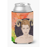 Caroline'S Treasures Aries Zodiac Sign Decorative Can Hugger, Multicolor