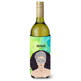 Caroline'S Treasures Gemini Zodiac Sign Decorative Bottle Hugger, 750 Ml, Multicolor