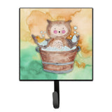 Caroline'S Treasures Owl Bathing Watercolor Wall Hook, Small, Multicolor