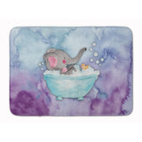 Caroline'S Treasures Elephant Bathing Watercolor Floor Mat, 19H X 27W, Multicolor
