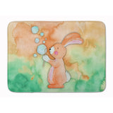 Caroline'S Treasures Rabbit And Bubbles Watercolor Floor Mat, 19H X 27W, Multicolor