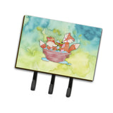 Caroline'S Treasures Foxes Bathing Watercolor Wall Hook, Triple, Multicolor