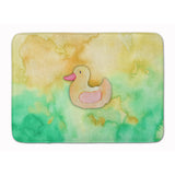 Caroline'S Treasures Rubber Duckie Watercolor Floor Mat, 19H X 27W, Multicolor